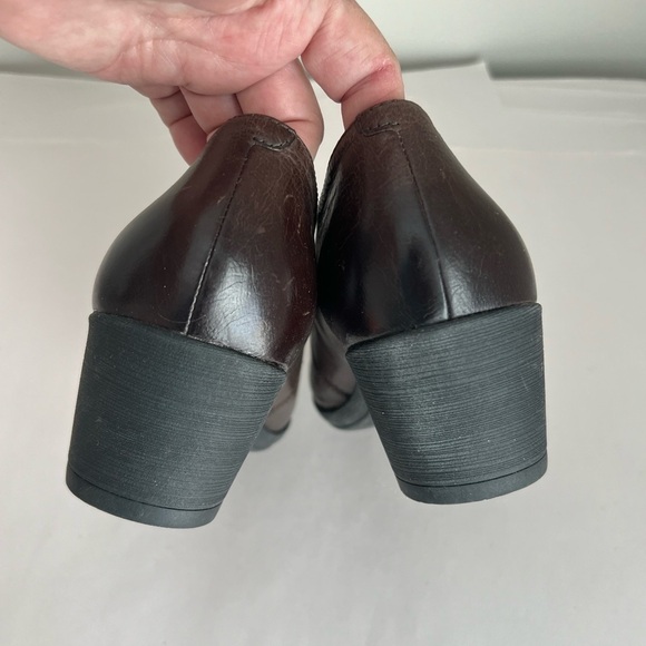 Dansko Robin Brown Leather Slip on Shoes EUR 37 Womens Size 6.5-7 Casual Bootie - Picture 4 of 9